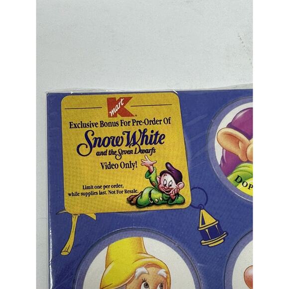Snow White And The Seven Dwarfs VHS 1994 Masterpiece Collection - 1524 - Picture 9 of 11
